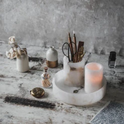 Alabaster Vessel - Slim -Household Daily Necessities alabaster tray4 2eae8b91 0e20 4963 b32a 43598a67149c