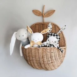 Apple Wall Basket -Household Daily Necessities apple rattan wall basket1