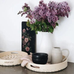 Lola Woven Bamboo Tray -Household Daily Necessities bamboo tray set