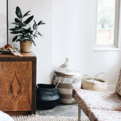 Coal Collapsible Belly Basket -Household Daily Necessities baskets