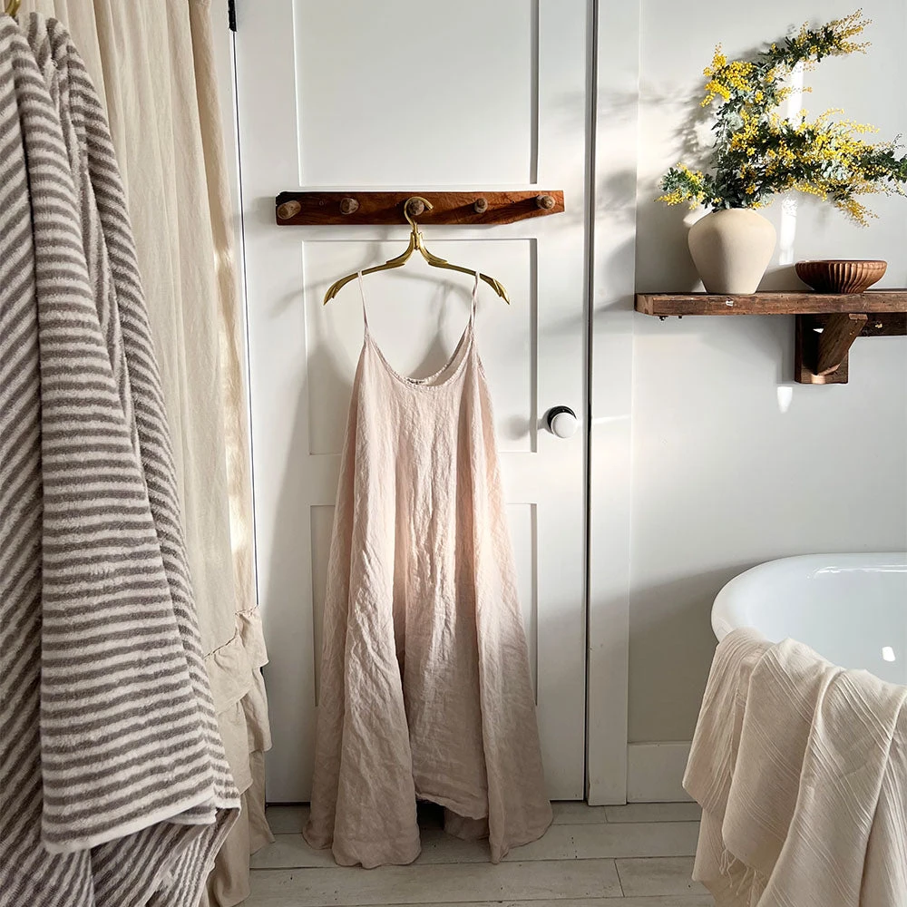 Hand-loomed Turkish Cotton Towel - Taupe Stripes 7 Hand-loomed Turkish Cotton Towel - Taupe Stripes - Image 5