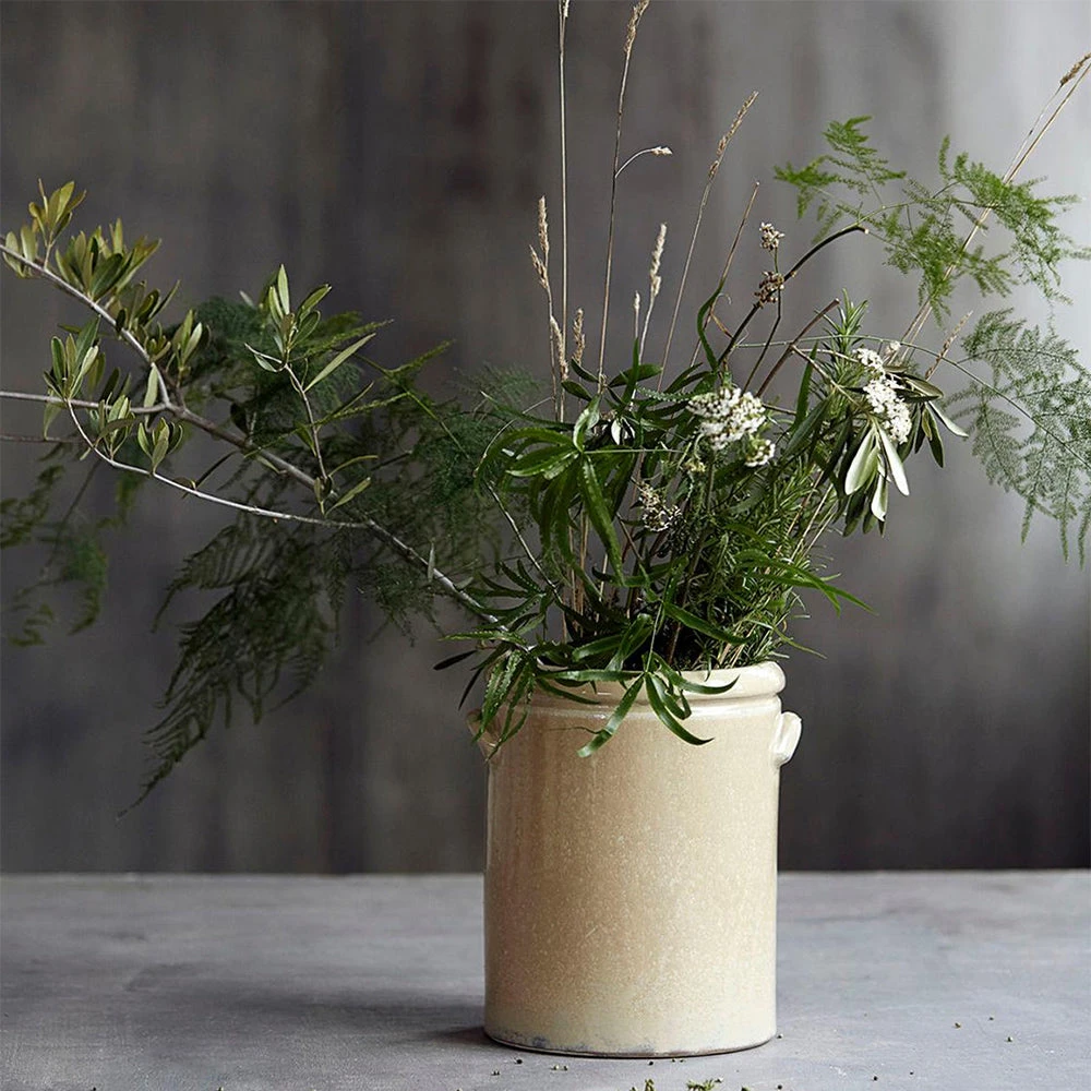 Beige Ceramic Crock 4 Beige Ceramic Crock - Image 2