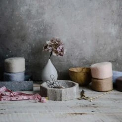 Beige Marble Octagon Bowl 12 Beige Marble Octagon Bowl -Household Daily Necessities beige marble octagon bowl5