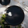 Black Ceramic Dinner Plate -Household Daily Necessities black ceramic plate1