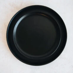 Black Ceramic Salad Plate -Household Daily Necessities black ceramic plate4