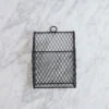 Petite Hanging Basket - Iron 2 Petite Hanging Basket - Iron -Household Daily Necessities black wire hanging basket