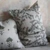 Linen Hand Block-Printed Pillow Cover No. 0226 -Household Daily Necessities block print linen pillow cover2