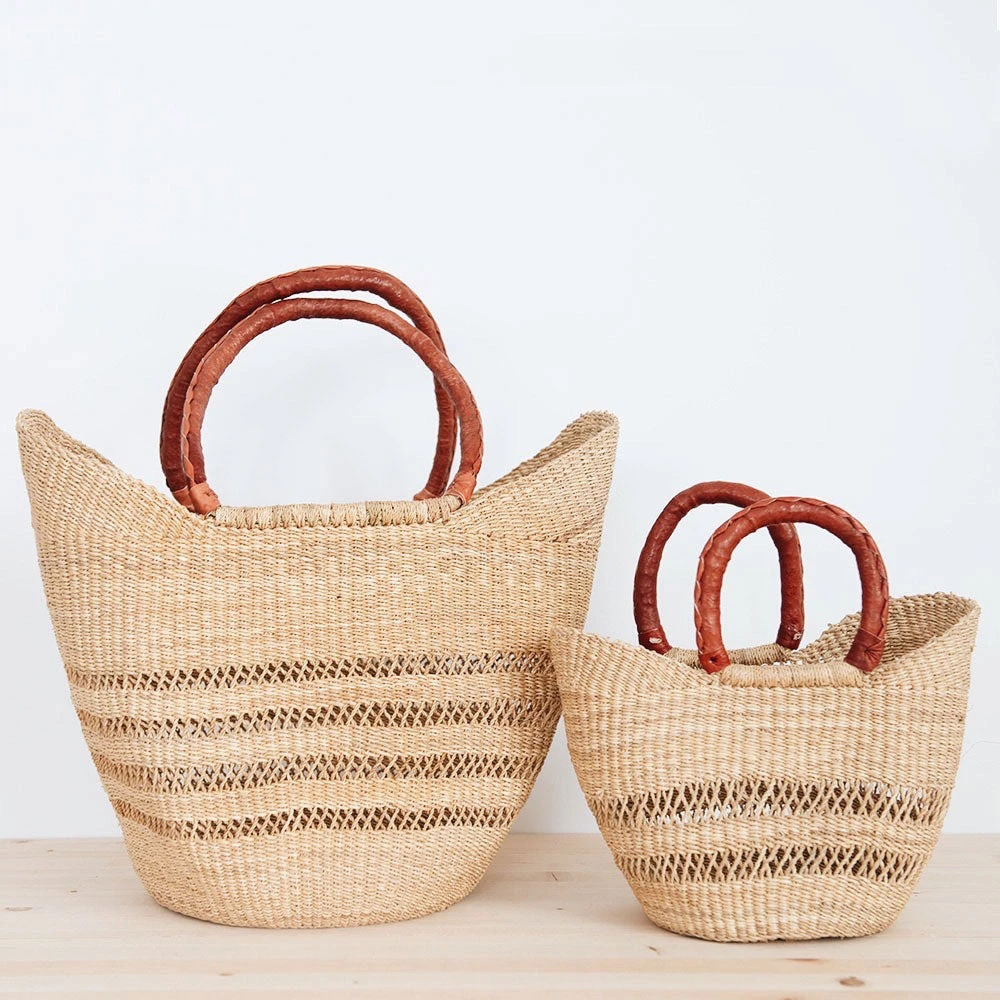 Bridger Lace U-Shopper With Leather Handles - Small 5 Bridger Lace U-Shopper With Leather Handles - Small - Image 3