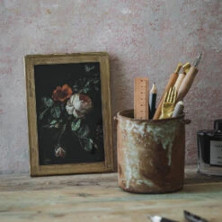 Hand-tooled Brass & Glass Hanging Frame -Household Daily Necessities brass and glass frame tooled