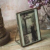 Brass & Glass Standing Frame -Household Daily Necessities brass and glass standing mirror