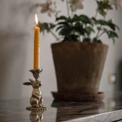 Brass Bunny Candlestick -Household Daily Necessities brass bunny candlestick2