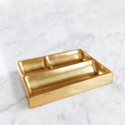 Brass Desk Catchall -Household Daily Necessities brass desk organizer3