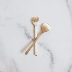 Brass Dessert Utensil Set -Household Daily Necessities brass dessert set1