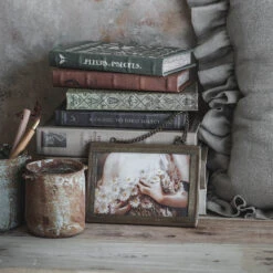 Brass & Glass Hanging Chain Frame -Household Daily Necessities brass frame with chain1