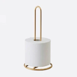 Brass Paper Towel & Toilet Paper Holder -Household Daily Necessities brass paper towel holder1