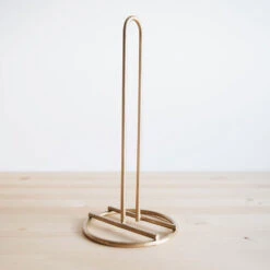 Brass Paper Towel & Toilet Paper Holder