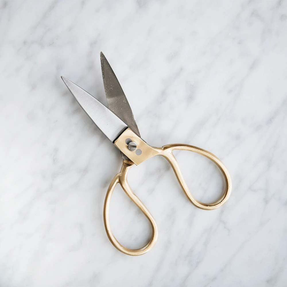 Brass & Stainless Steel Scissors 5 Brass & Stainless Steel Scissors - Image 3