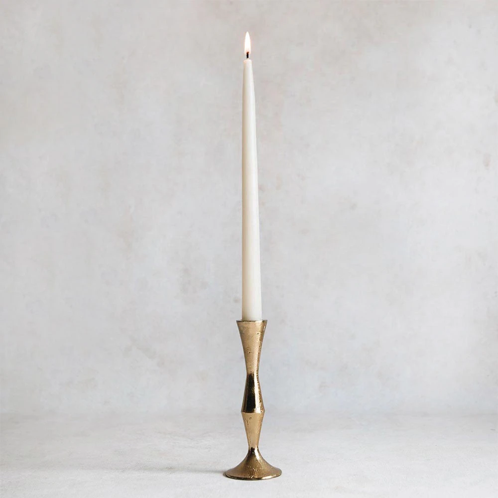 Hand Forged Brass Candlestick - Tall 3 Hand Forged Brass Candlestick - Tall