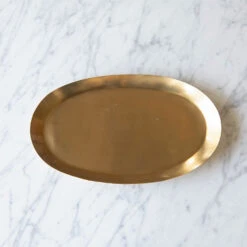Oval Brass Tray - Medium