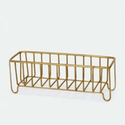 Brass Wire Storage Basket - Small -Household Daily Necessities brass wire basket small2 614dc92e 5d89 47c8 a178 268e5a13a8a5