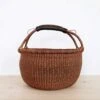 Cinnamon Bolga Basket -Household Daily Necessities brown bolga basket