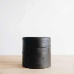 Wooden Storage Canister With Lid