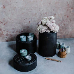 Wooden Crock -Household Daily Necessities brown canisters2