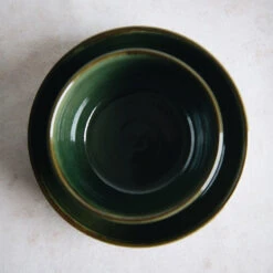Ceramic Artisan Dinnerware - Fern -Household Daily Necessities ceramic artisan bowl fern3