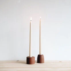 Ceramic Taper Candle Block Set - Earth