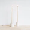 Ceramic Taper Candle Block Set - White -Household Daily Necessities ceramic candlestick block white1