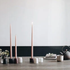 Ceramic Taper Candle Block Set - White -Household Daily Necessities ceramic candlestick blocks 8ea89191 b10d 47a3 866a 327f6628f85a