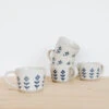 Ceramic Mug - Blue Blooms -Household Daily Necessities ceramic floral cup 6a9e8aee aca4 4404 bd6d c3120ff7ca37