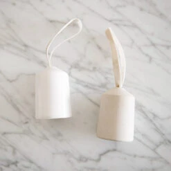 Ceramic Bell With Velvet Ribbon -Household Daily Necessities ceramic holiday bell 48026cc9 c202 4628 8f4d dab6edf1d0be