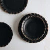 Ceramic Scalloped Dish - Dark 1 Ceramic Scalloped Dish - Dark -Household Daily Necessities ceramic scalloped dishes dark4