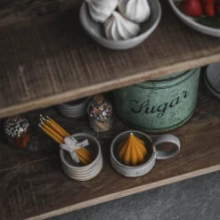 Ceramic Tealight Holder With Handle -Household Daily Necessities ceramic tealight holder with handle1