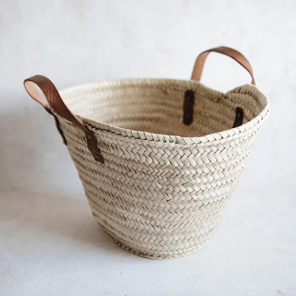 Classic Woven Palm Leaf Market Shopper 3 Classic Woven Palm Leaf Market Shopper