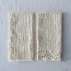 Cotton & Lace Napkin Set -Household Daily Necessities cotton and lace napkins