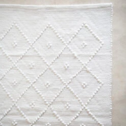 Hand Knotted Bath Mat - Trellis -Household Daily Necessities cotton bath mat squares trellis2