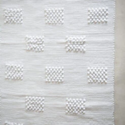 Hand Knotted Bath Mat - Squares -Household Daily Necessities cotton bath mat squares3