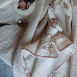 Delicate Branch Napkin Set -Household Daily Necessities cotton branch napkins1