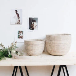 Deep Nesting Basket Set - White