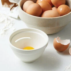 Stoneware Egg Separator