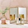 Folding Brass Standing Mirror -Household Daily Necessities folding standing mirrors2