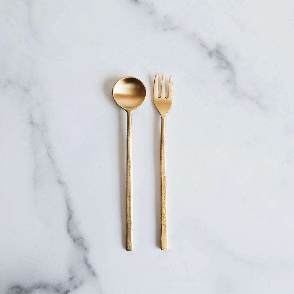 Forged Brass Dessert Set 3 Forged Brass Dessert Set