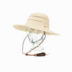 Ghanaian Lace Design Straw Hat - Large Brim -Household Daily Necessities ghanaian straw hat large brim2