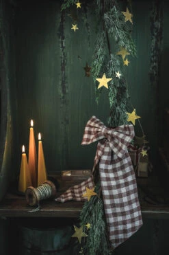 Beeswax Peak Candle Set -Household Daily Necessities gingham bow8 0892745d fe77 41d2 bd5a b2e3d7fd8788