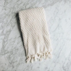 Hand-loomed Turkish Cotton Towel - Natural Dots 9 Hand-loomed Turkish Cotton Towel - Natural Dots -Household Daily Necessities hand loomed turkish cotton towel dots1