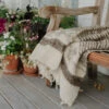Hand Loomed Blanket - Grey -Household Daily Necessities handmade wool blanket