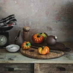 Wooden Round Serving Board -Household Daily Necessities hanging walnut board8