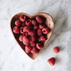 Wild Olive Wood Heart Serving Plate Set -Household Daily Necessities heart platters3
